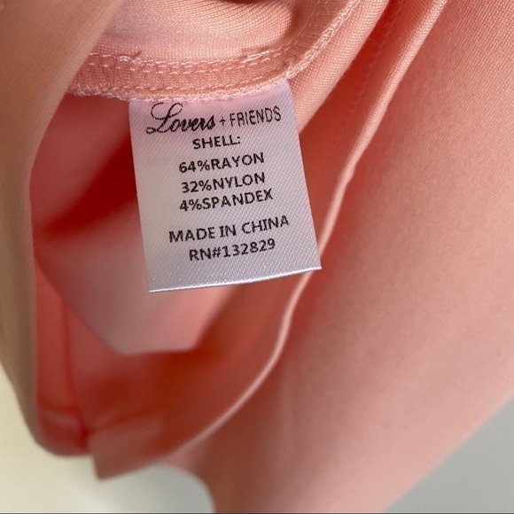 NWT LOVERS + FRIENDS Arma Mini Dress Blush Pink M - Picture 11 of 11